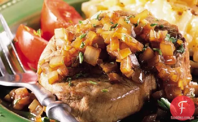 Batatas Rösti com pimentão e cebola