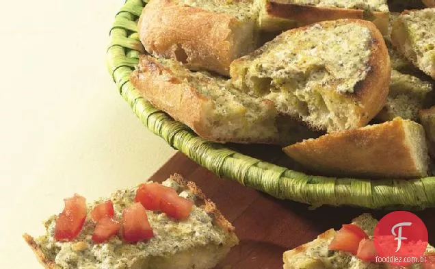 Pão Francês Pesto Grelhado