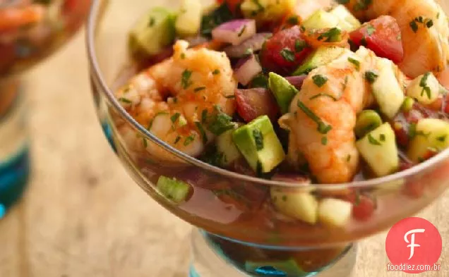 Cocktail De Camarão Ao Estilo Ceviche