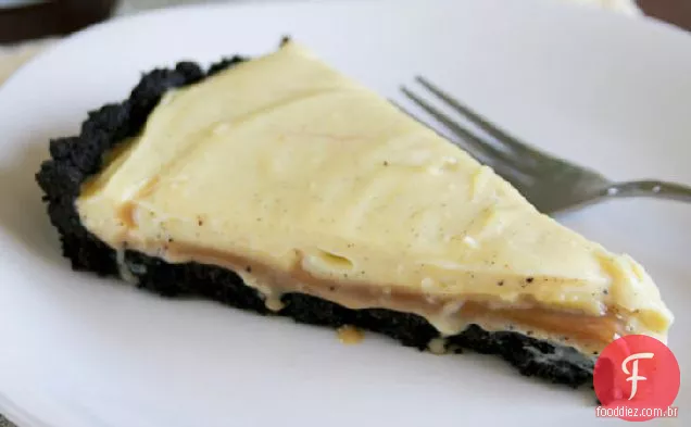 Caramelo Salgado-Torta De Creme De Feijão De Baunilha
