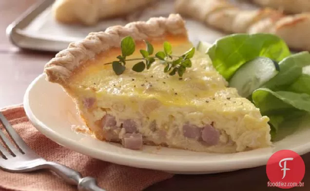 Presunto e Quiche de cebola doce