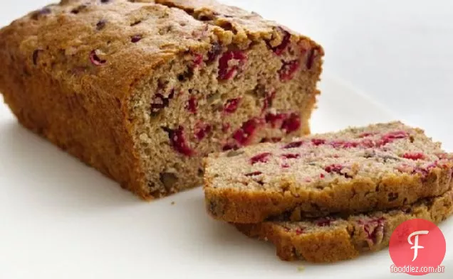 Pão De Cranberry-Nut Saudável