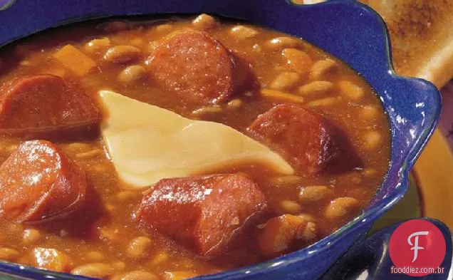 Feijão fácil e sopa Franca