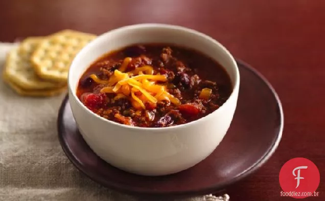 Família De Fogão Lento-Chili Favorito