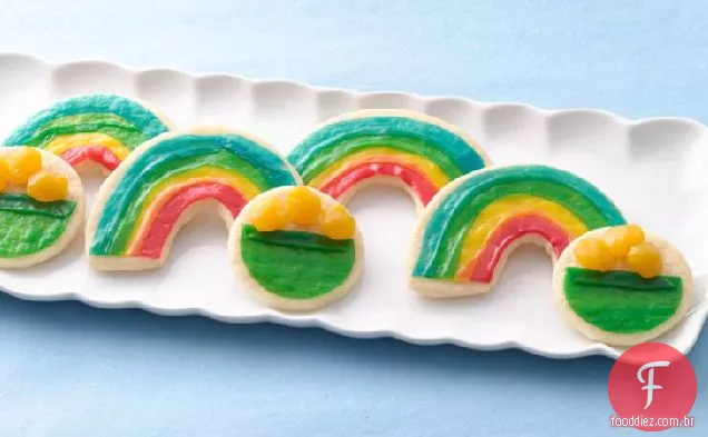 Arco-íris e Pote De Biscoitos De Ouro