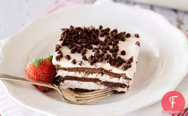 Bolo Icebox Chocolate-Morango