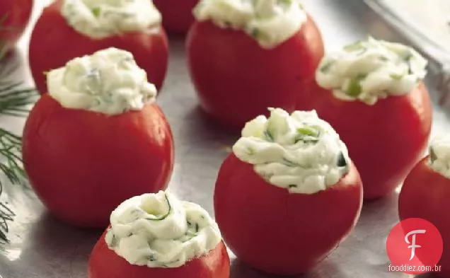 Tomate Cereja Recheado Com Pepino-Endro