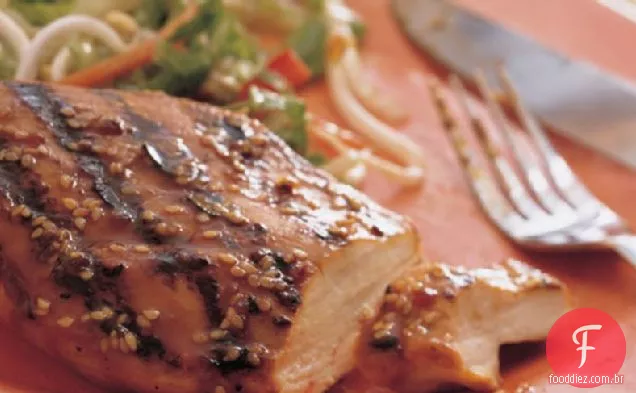 Frango Grelhado Com Gergelim E Gengibre