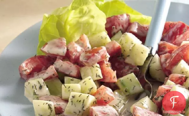 Pepino Fatiado-Salada De Tomate