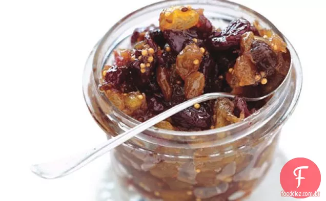 Ruibarbo, Cereja E Chutney De Passas Douradas