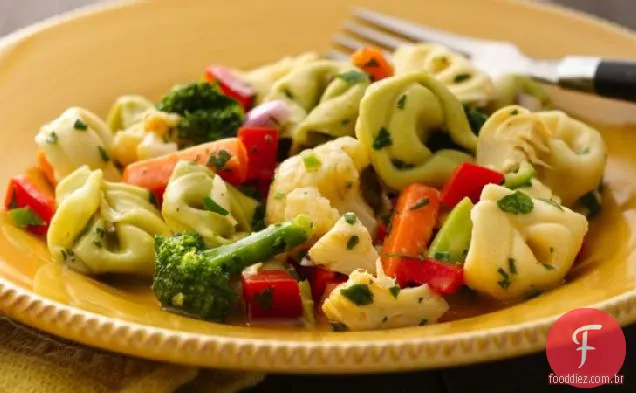 Salada De Legumes Tortellini Fácil