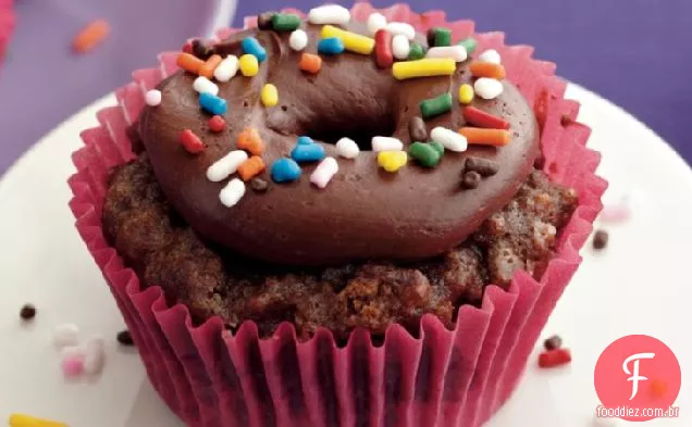 Chocolate Donut Cupcakes