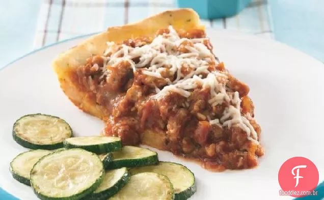 Torta De Batata Com Purê De Salsicha Italiana