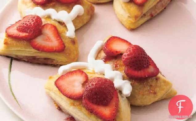 Biscoitos Borboleta Morango-Laranja