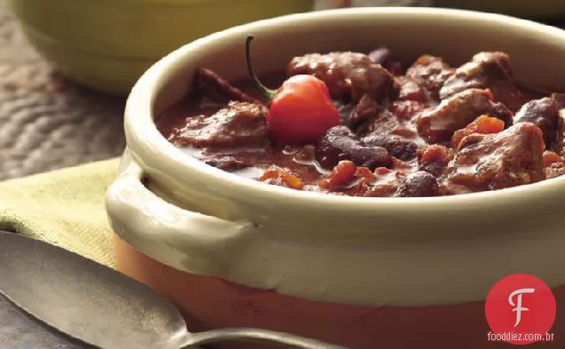 Chili De Carne Saudável Com Fogão Lento