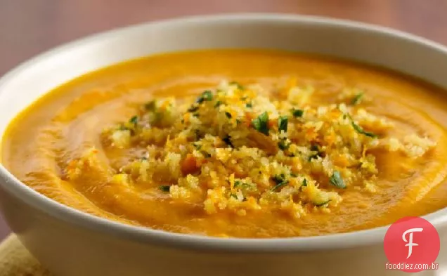 Sopa De Cenoura Com Especiarias Cremosas