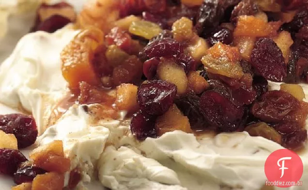 Queijo Nutty espalhado com Chutney de frutas