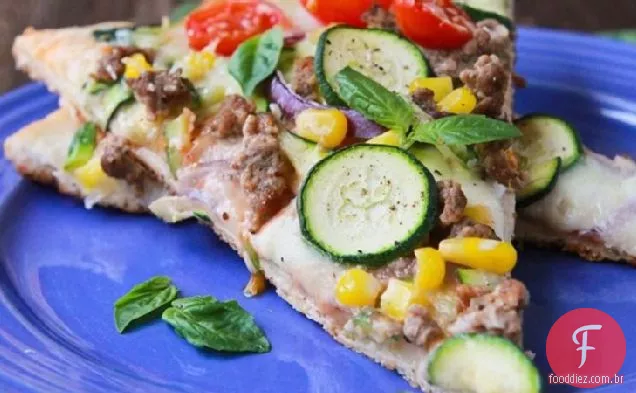 Zucchini Zen Garden Pizza