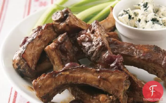Costelas De Cranberry Com Fogão Lento