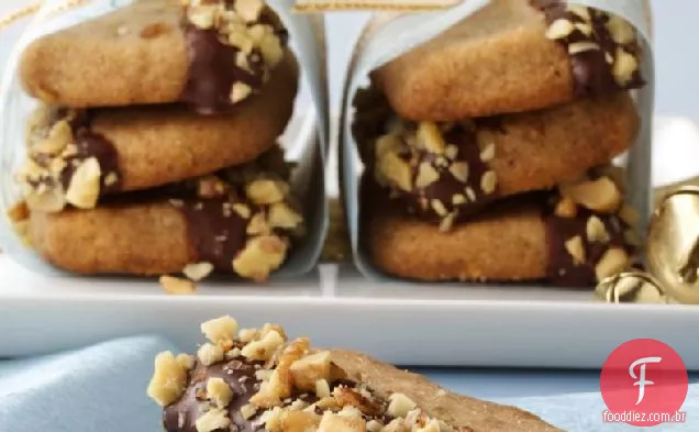 Biscoitos Amanteigados De Maple-Walnut