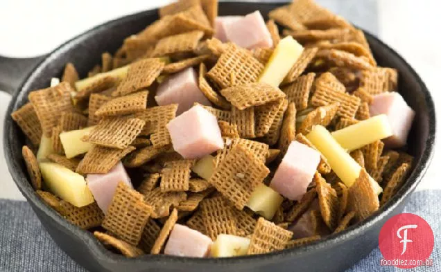 Presunto e queijo Chex Mix