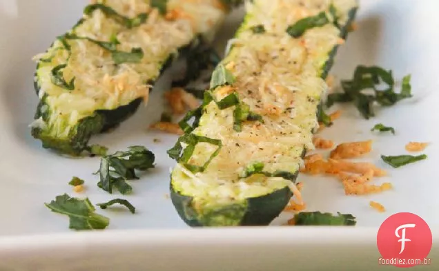 Abobrinha Assada Com Parmesão