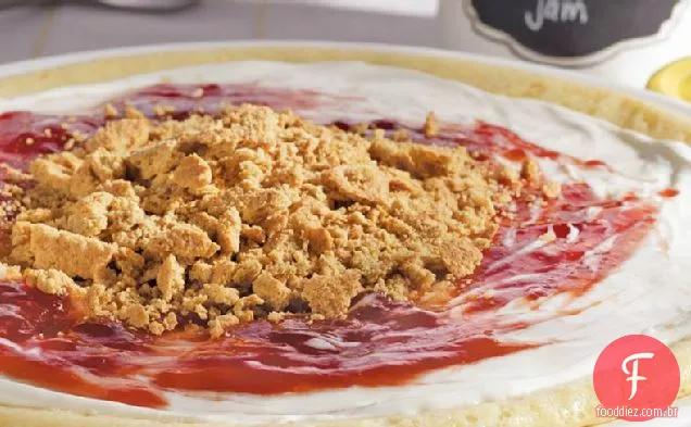 Cheesecake De Morango De Cabeça Para Baixo