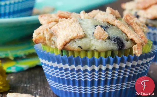Abobrinha-Muffins de mirtilo com torrada de canela Crunch ® Streusel