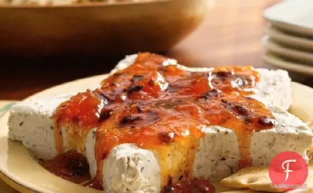 Apricot-Chipotle-Cream Cheese Star