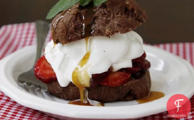 Chocolate-Caramelo - Morango Shortcakes