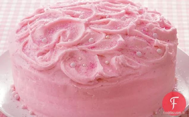 Bolo De Camada De Champanhe Rosa