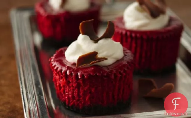Mini Cheesecakes De Veludo Vermelho