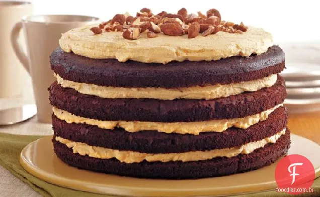 Torta De Chocolate Com Amêndoa De Abóbora