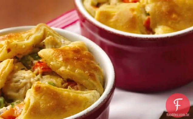 Alfredo Chicken Pot Puff Pies