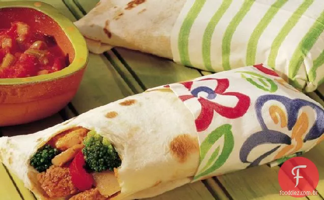 Frango Fajita Wraps
