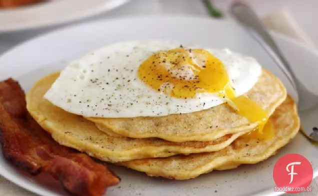 Panquecas de Bacon e pimenta vermelha