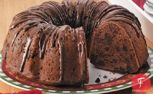 Pão De Massa De Chocolate Duplo