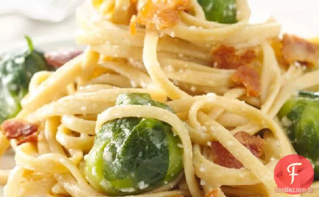 Couves De Bruxelas Carbonara