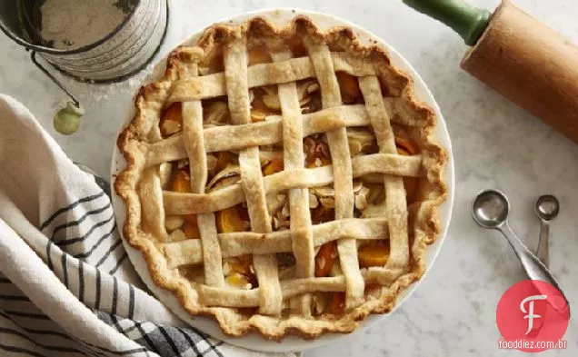 Lattice Peach-Torta De Maçã