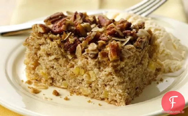 Bolo De Noz-Pecã Streusel De Maçã Fresca