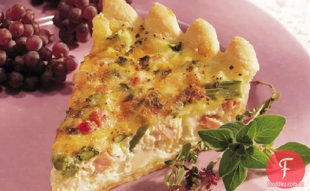 Quiche canadense de Bacon e batata