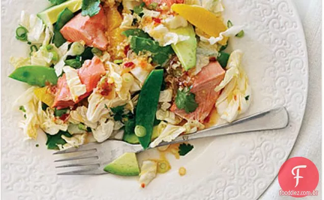 Salada De Gergelim Salmão