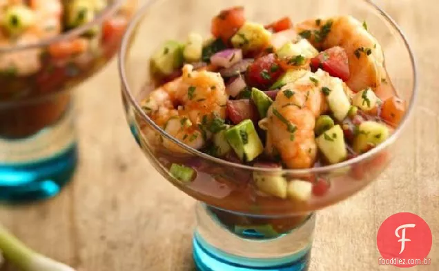 Cocktail De Camarão Ao Estilo Ceviche