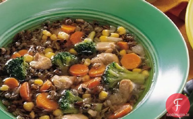 Sopa Selvagem Do Arroz Dos Confetes Do Lento-Fogão
