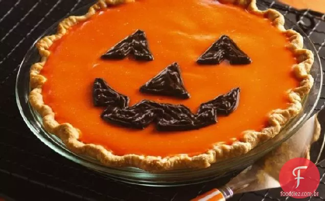 Jack-O ' - Lanterna Laranja-Torta De Abóbora