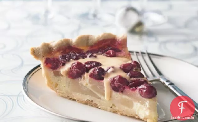 Torta de Pêra e Cranberry