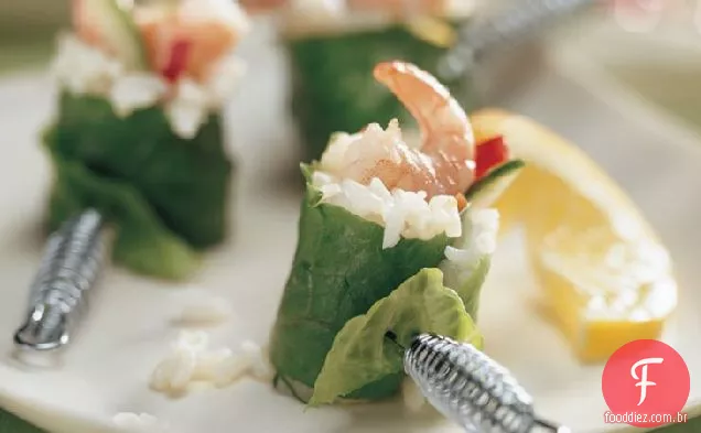 Lemon Shrimp California Rolls