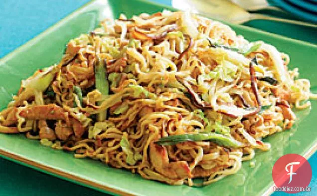 Carne De Porco Lo Mein Com Vieiras E Shiitakes