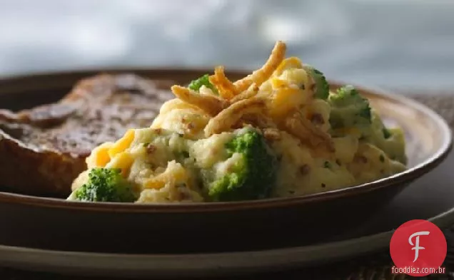 Queijo Brócolis Purê De Batatas
