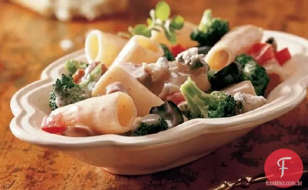 Gorgonzola Rigatoni com legumes